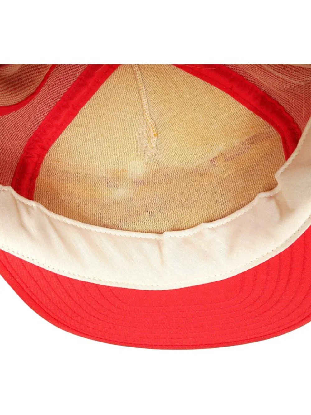 Vintage 80s Shebester Oil AJD Trucker Hat - Red White Snapback USA - Petroliana
